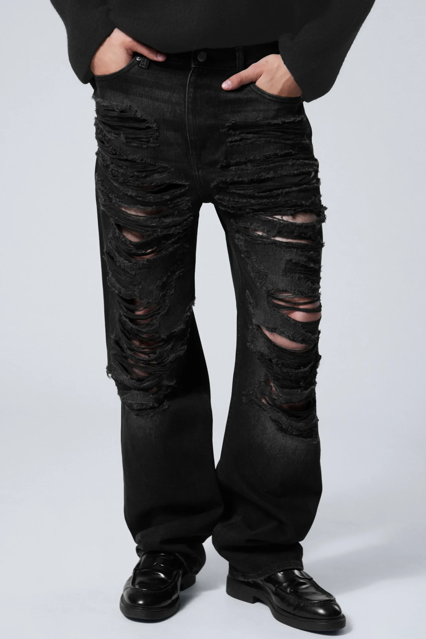 Weekday Jeans<GALAXY LEDIGA RAKA SLITNA JEANS
