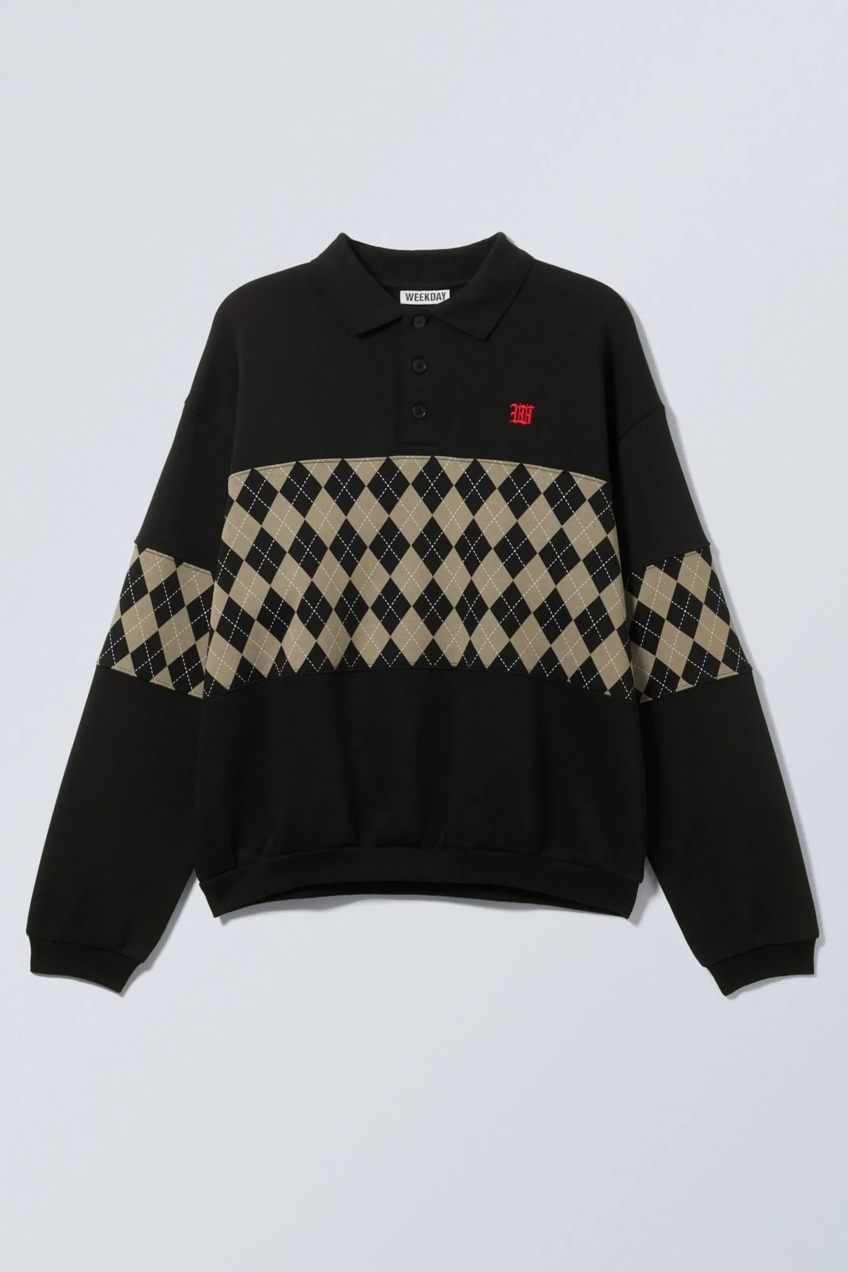 ledig_grafisk_piktrja_2-1.webp Weekday Graphics | Sweatshirts<LEDIG GRAFISK PIKÉTRÖJA