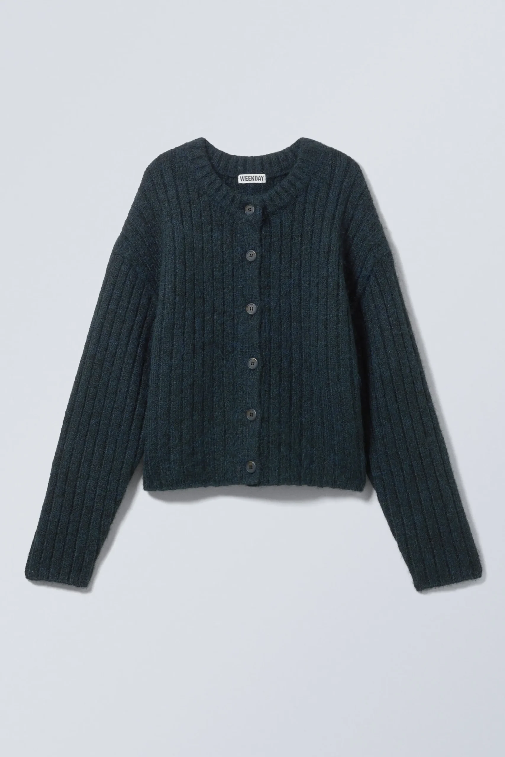 ledig_stickad_cardigan_1-1.webp Weekday Stickat<LEDIG STICKAD CARDIGAN