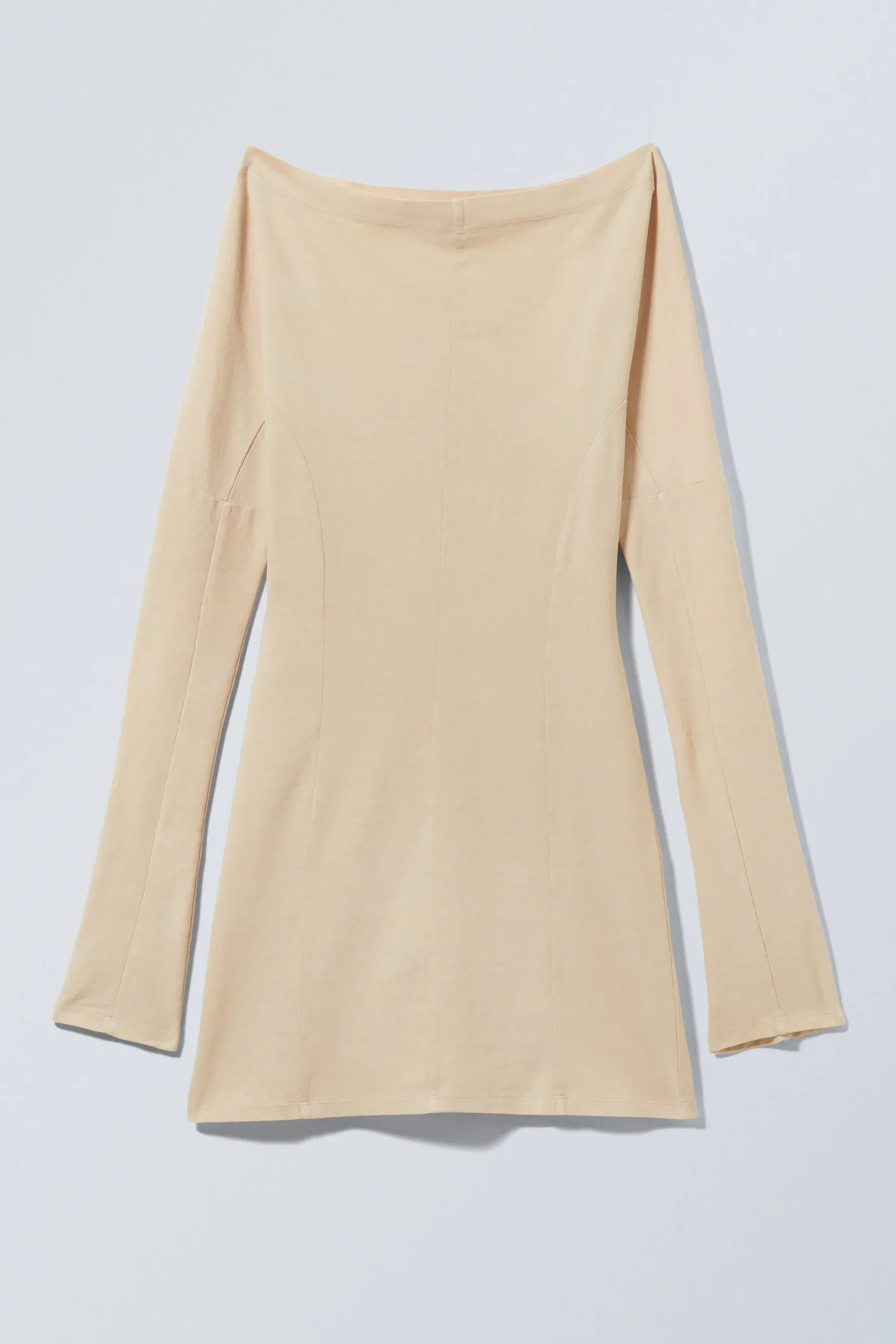 Weekday Klänningar<LÅNGÄRMAD OFF-SHOULDER MINIKLÄNNING