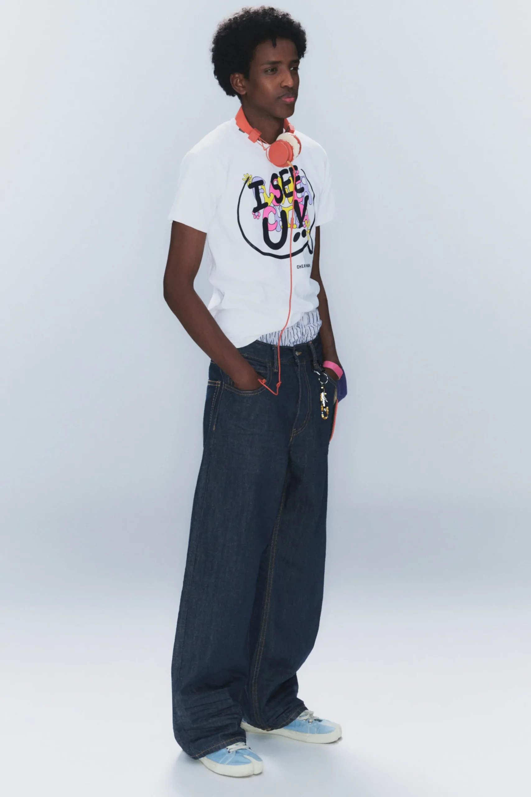 Weekday Jeans<LOOSER REGULAR WAIST LOOSE STRAIGHT JEANS