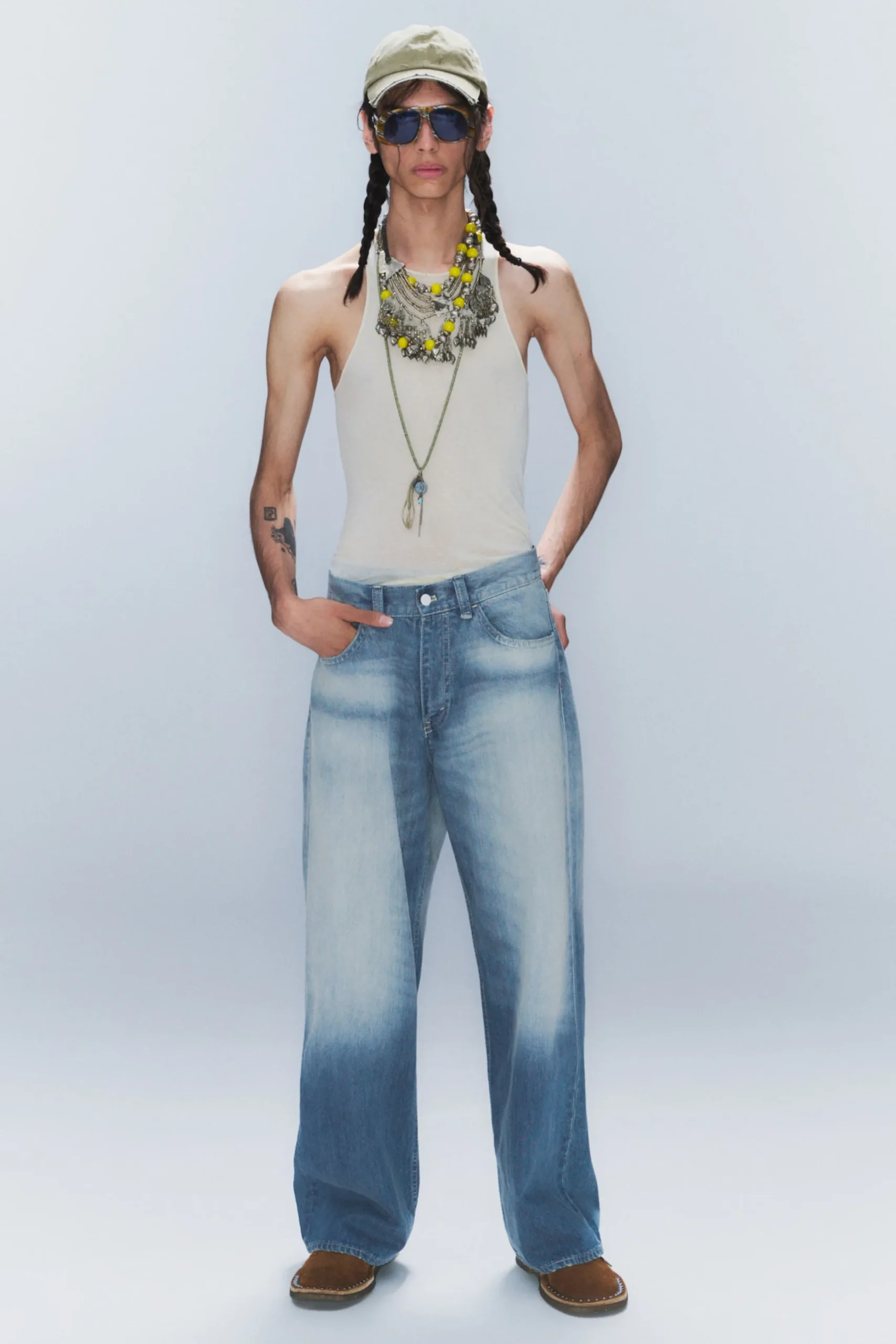 Weekday Jeans<LOOSER REGULAR WAIST LOOSE STRAIGHT JEANS