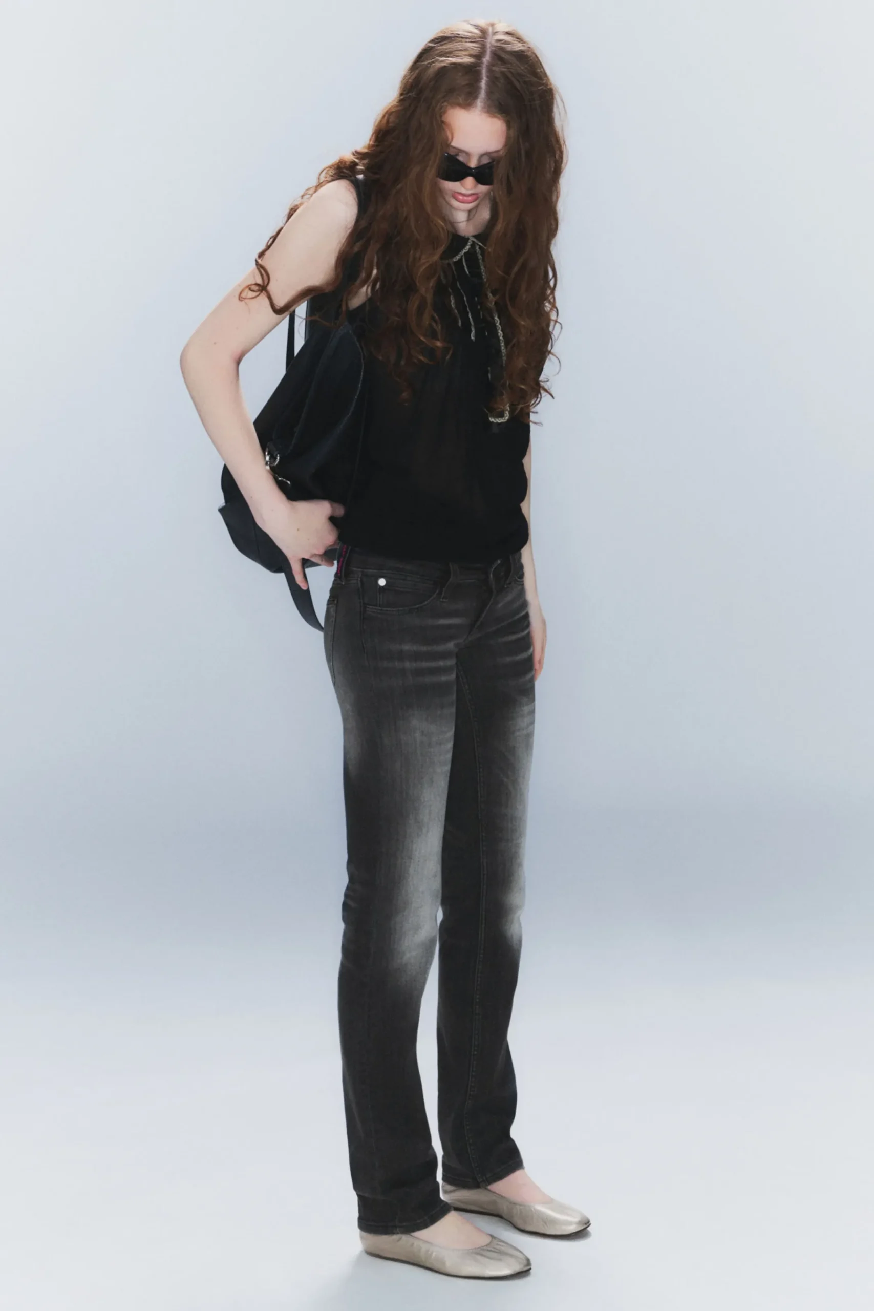 Weekday Jeans<SLEEZIE LOW WAIST SKINNY STRAIGHT JEANS