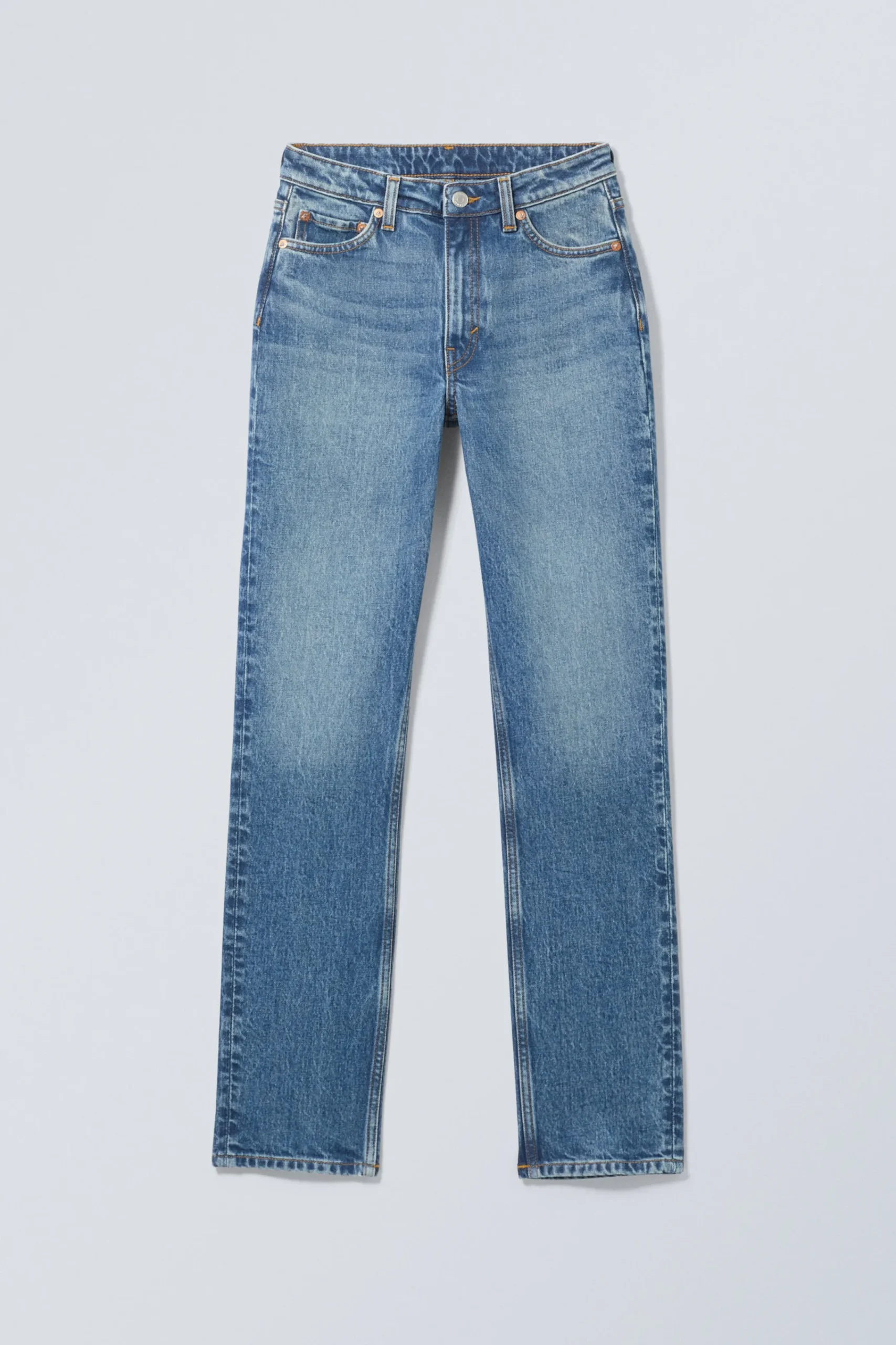 smooth_high_waist_slim_leg_jeans_3.webp Weekday Jeans<SMOOTH HIGH WAIST SLIM LEG JEANS