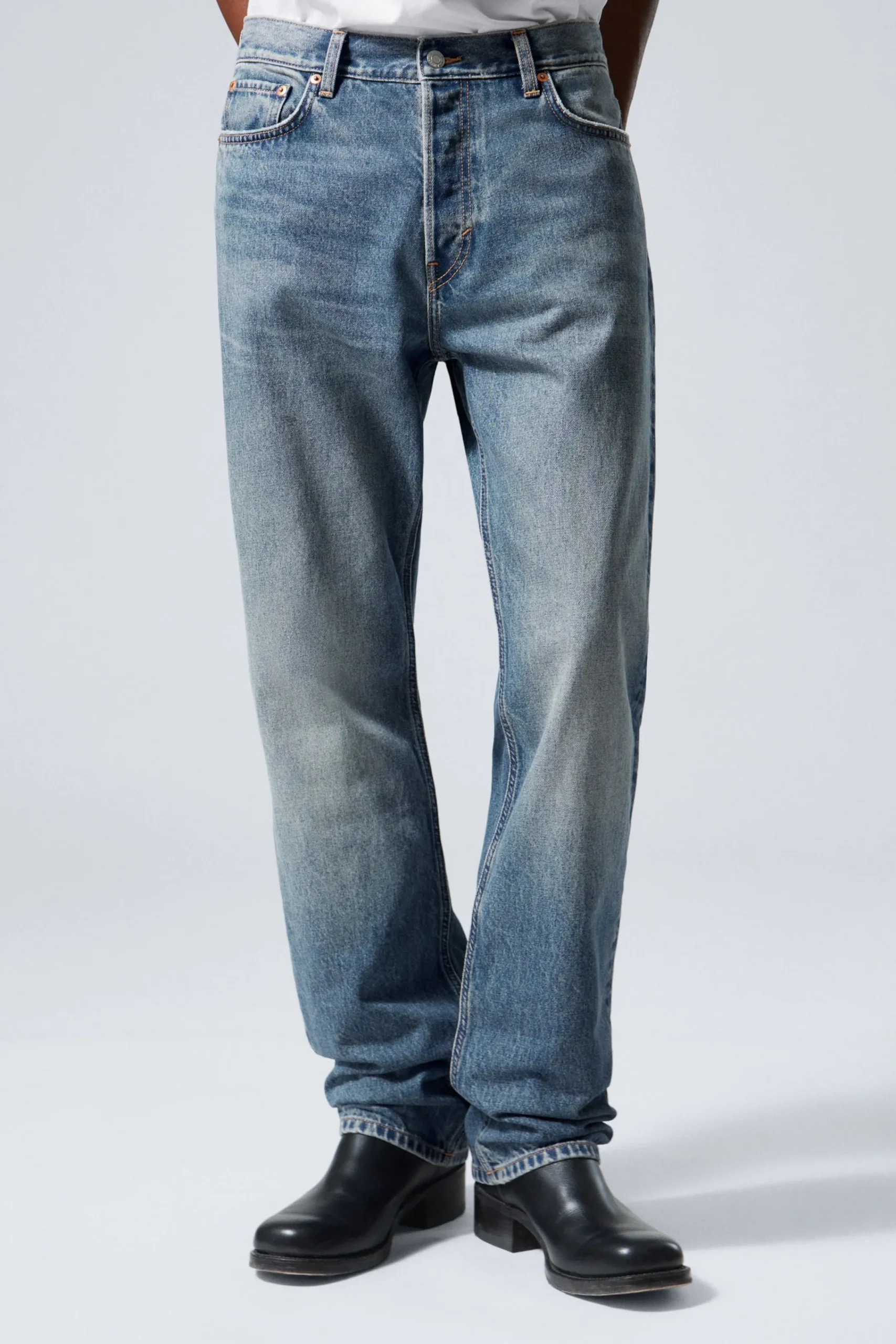 Weekday Jeans<SPACE RELAXED STRAIGHT LEG JEANS