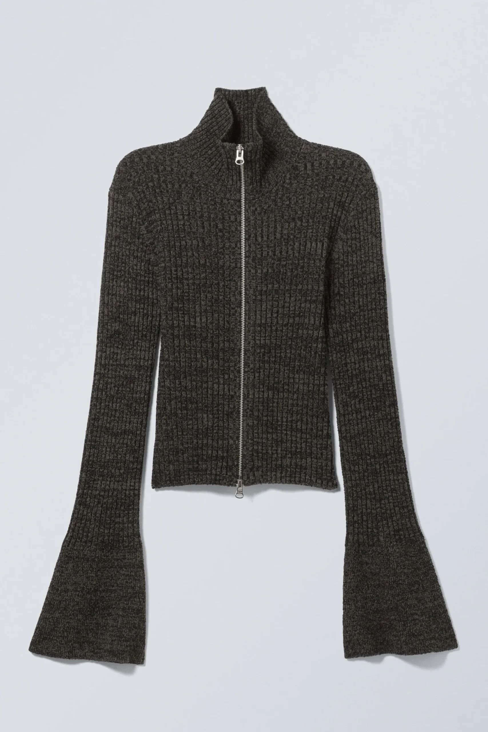 stickad_cardigan_med_dragkedja_2-1.webp Weekday Stickat<STICKAD CARDIGAN MED DRAGKEDJA